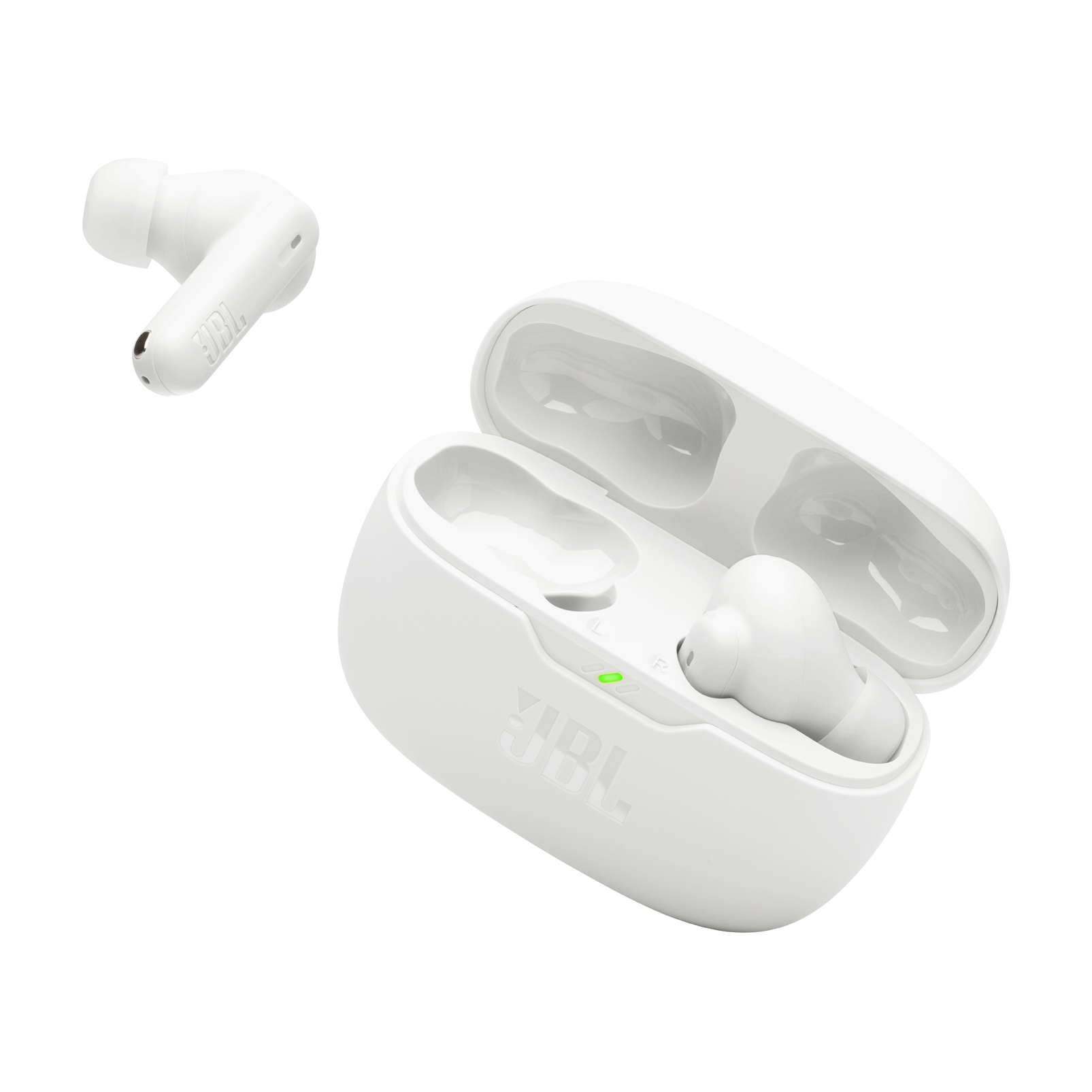 JBL Wave Beam 2 - White - True Wireless Noise Cancelling Earbuds - Detailshot 2